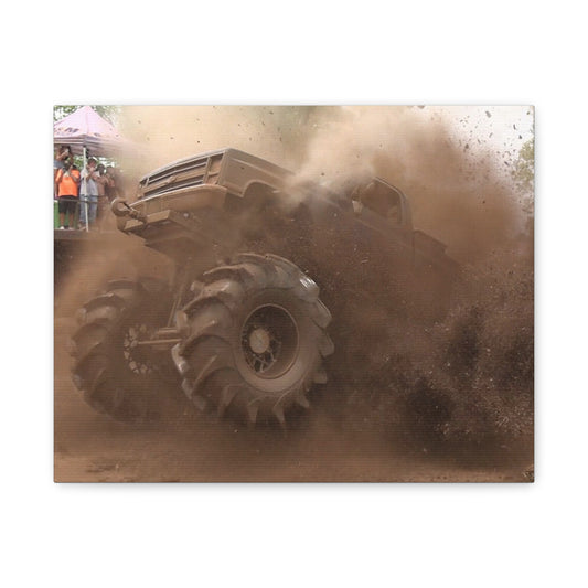 Dirt Boss Mega Mud Run Canvas Print – Stretched Matte Wall Art