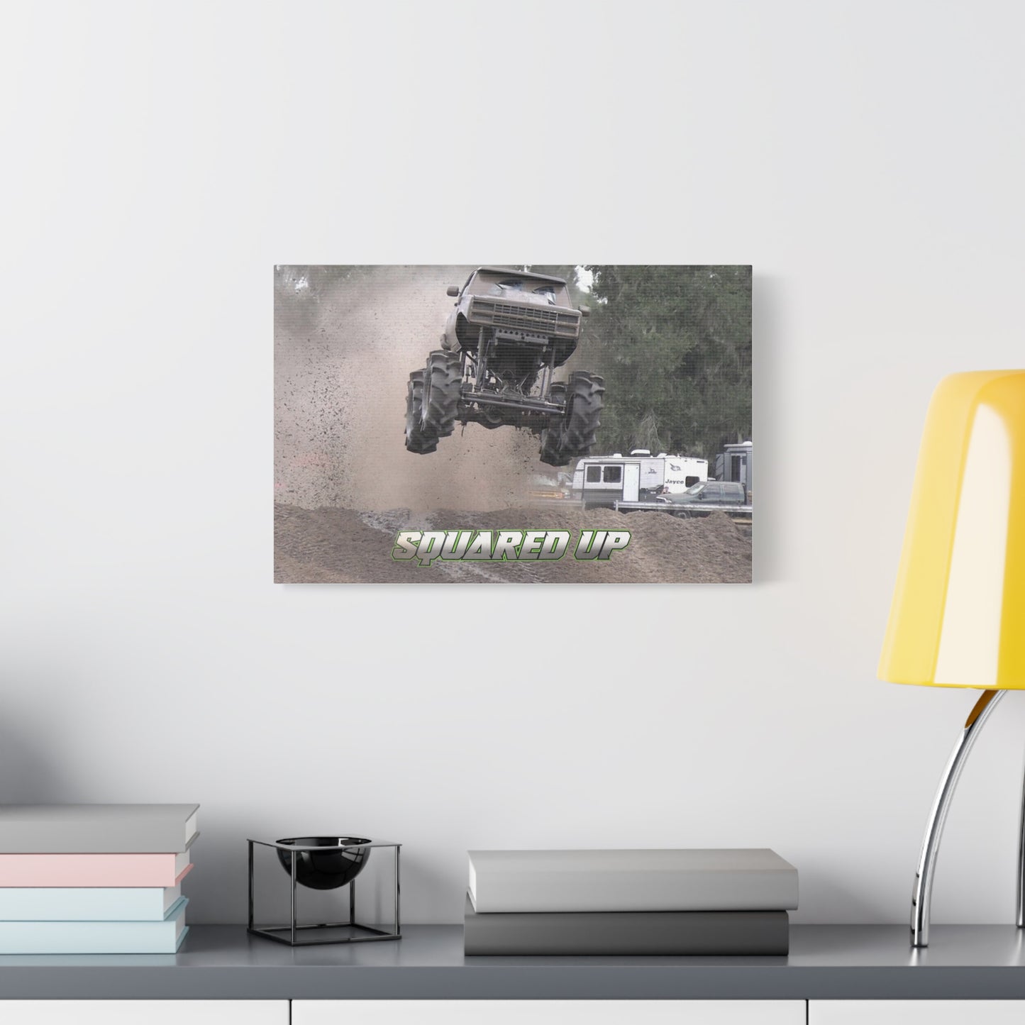 Squared Up Mega Truck Matte Canvas Print — Stretched 1.25"