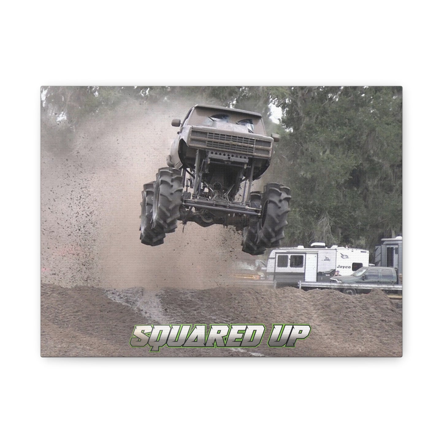 Squared Up Mega Truck Matte Canvas Print — Stretched 1.25"