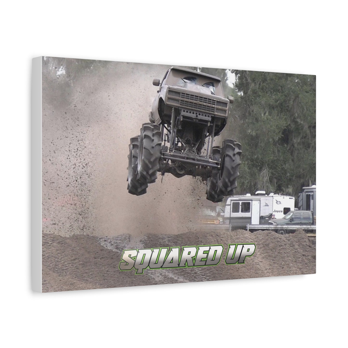 Squared Up Mega Truck Matte Canvas Print — Stretched 1.25"
