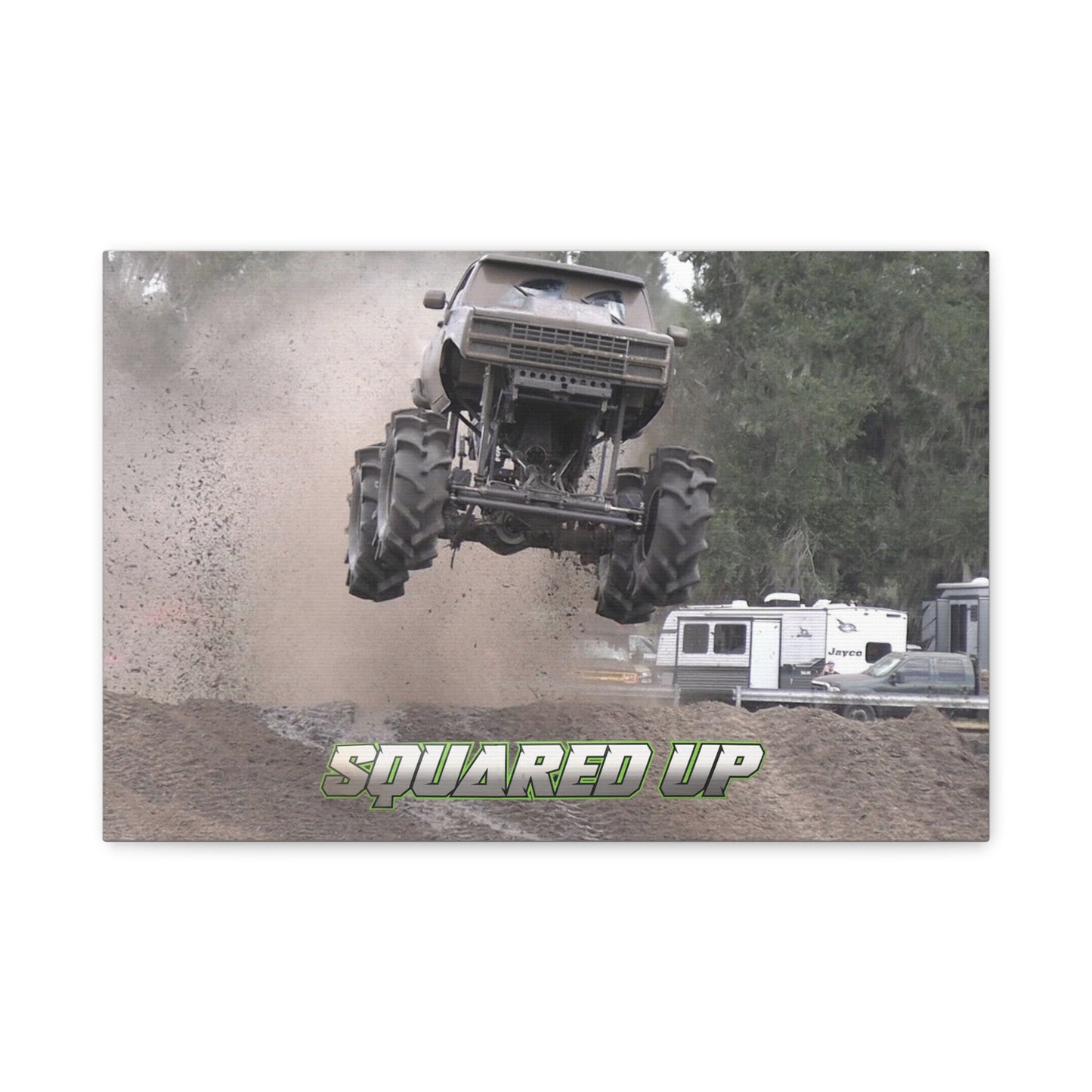 Squared Up Mega Truck Matte Canvas Print — Stretched 1.25"