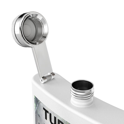 Head Rush 6oz Stainless Steel Flask - "Turn Up" Off-Road Adventure Design