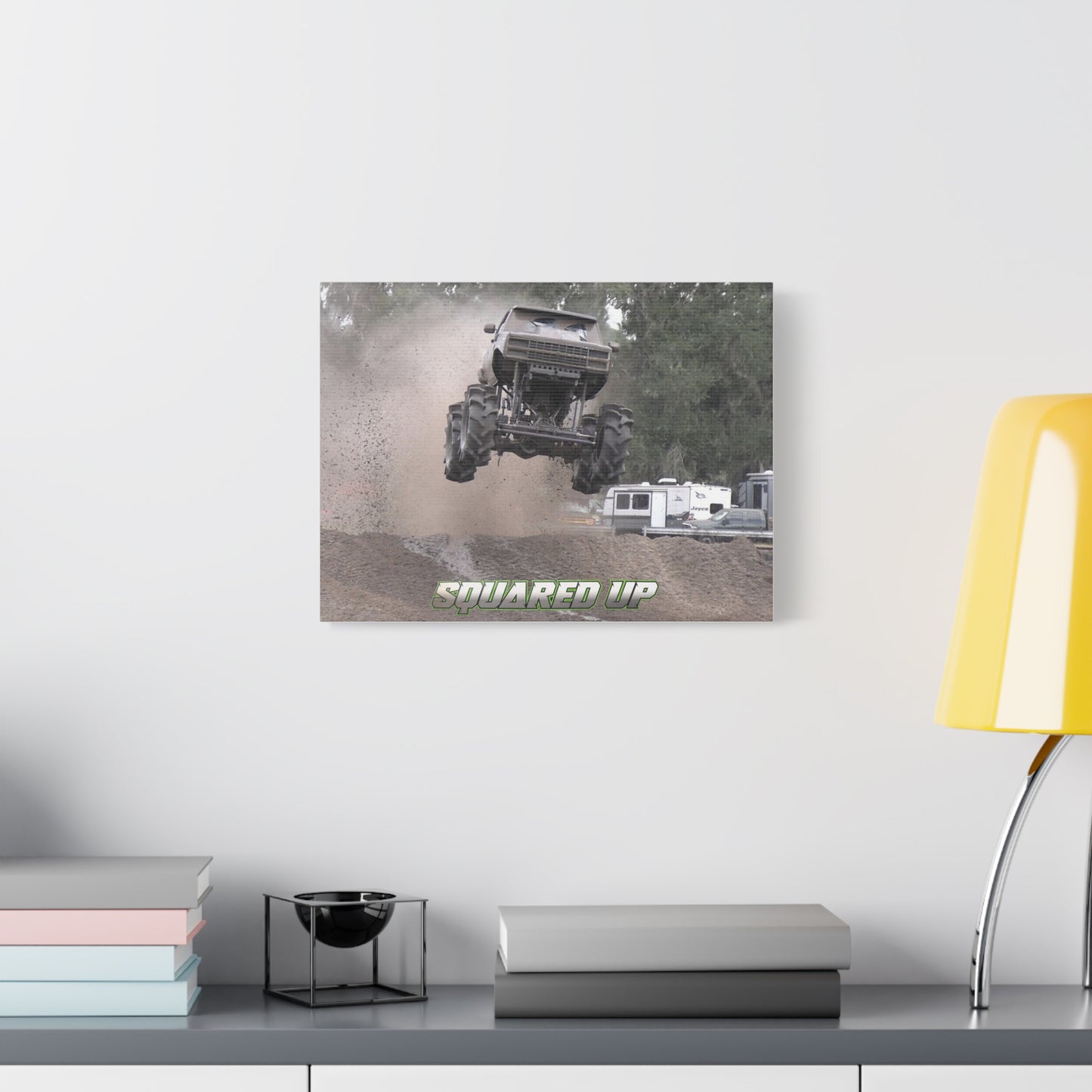 Squared Up Mega Truck Matte Canvas Print — Stretched 1.25"