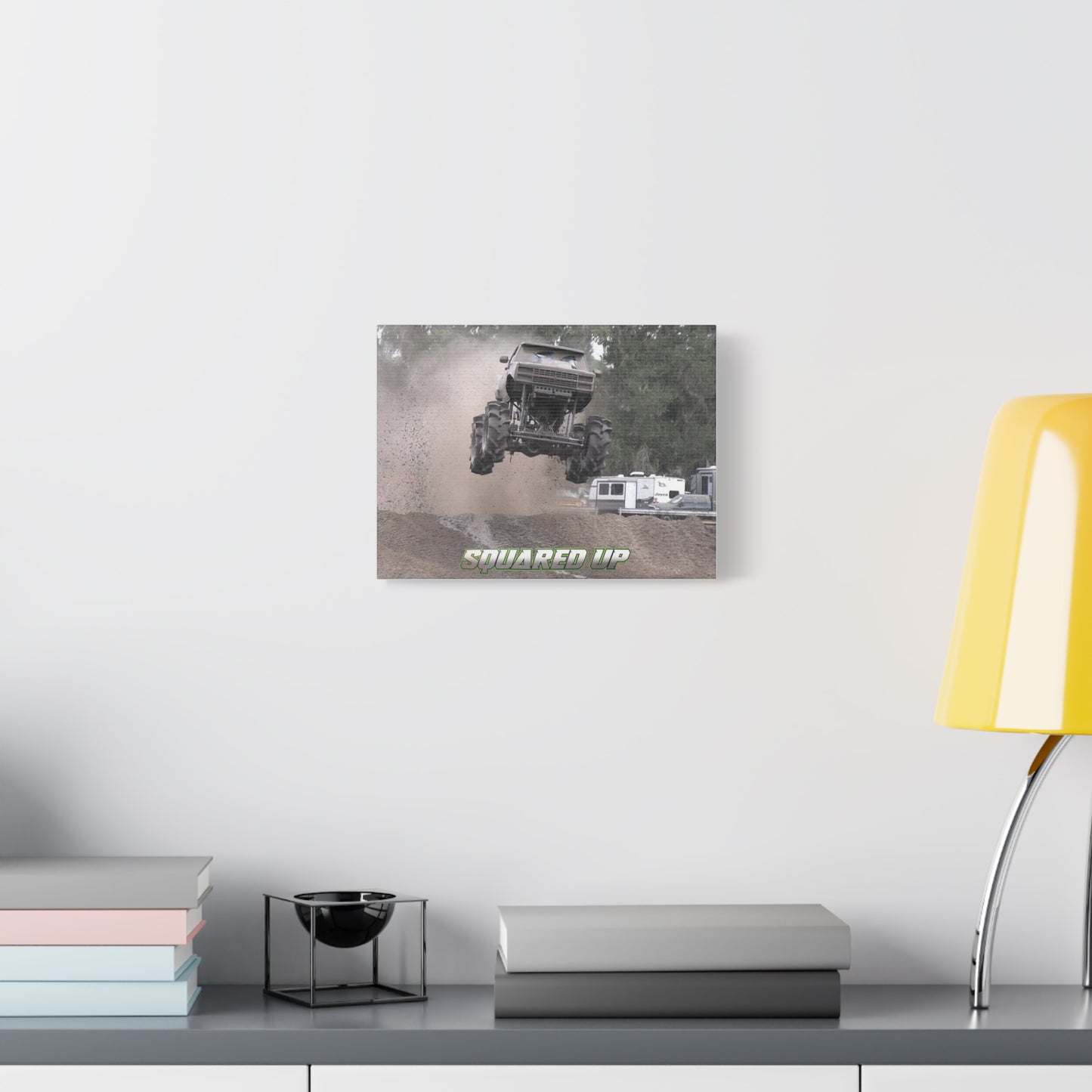 Squared Up Mega Truck Matte Canvas Print — Stretched 1.25"