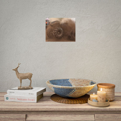 Dirt Boss Mega Truck Mud Bog Poster — Off‑Road 4x4 Stunt Wall Art (Rolled Poster)