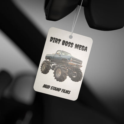 Car Air Freshener - Chevy Trucks Dirt Boss Mega Mud Truck Scented