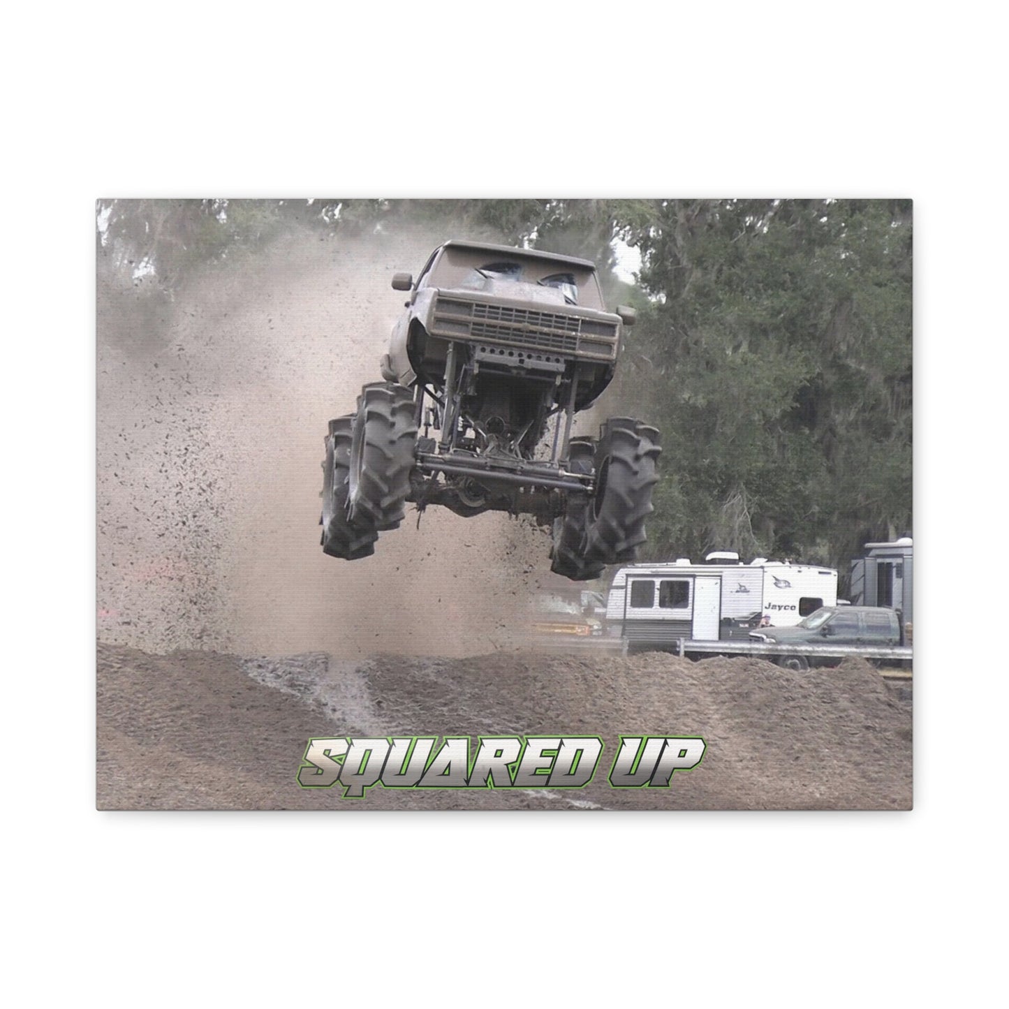 Squared Up Mega Truck Matte Canvas Print — Stretched 1.25"