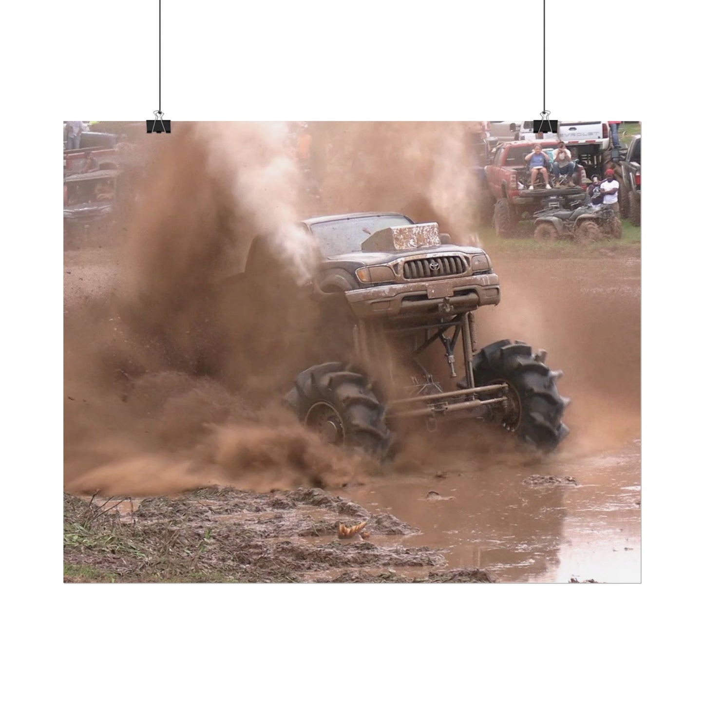 X Man Mega Truck Mud Bog Poster — Off‑Road 4x4 Stunt Wall Art (Rolled Poster)
