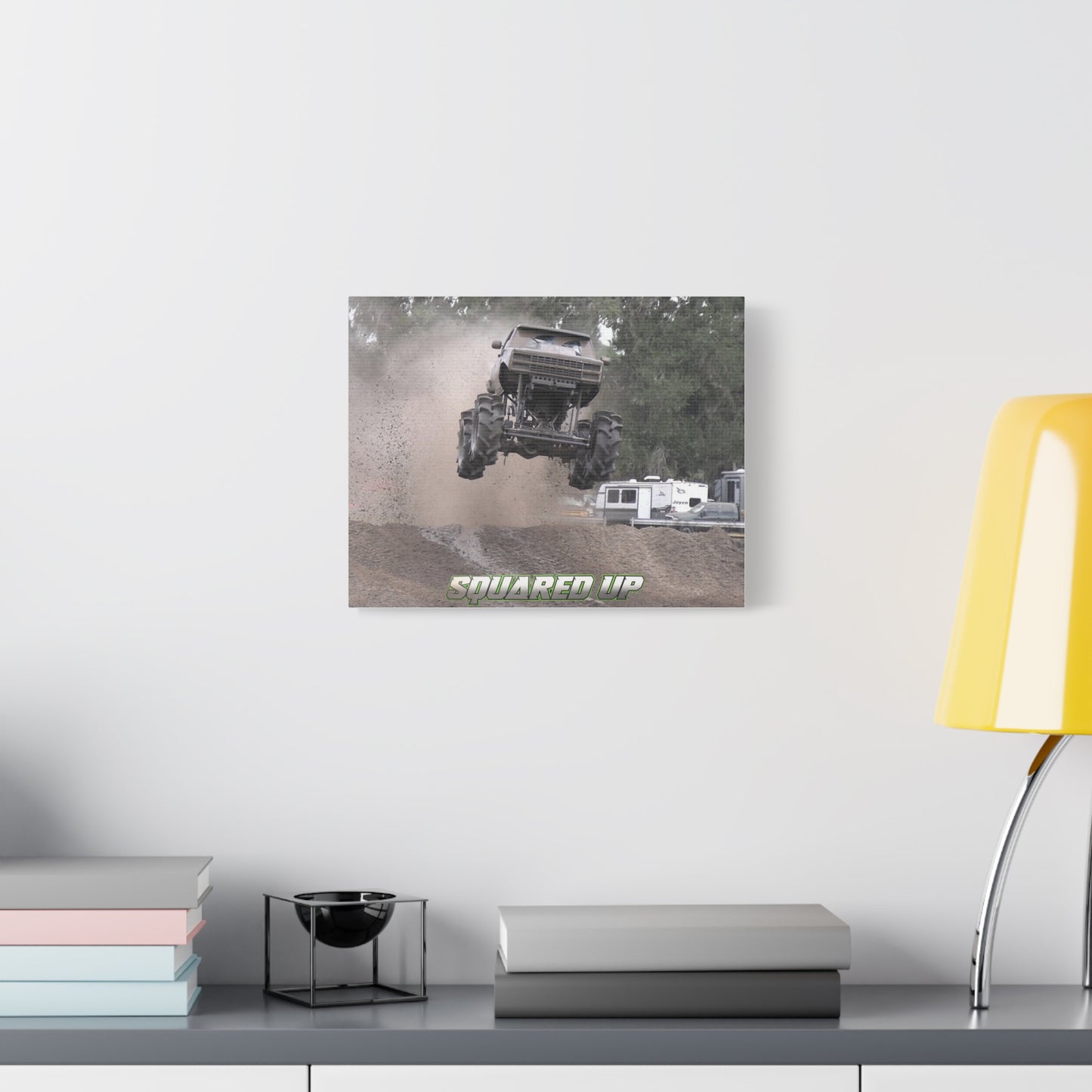 Squared Up Mega Truck Matte Canvas Print — Stretched 1.25"